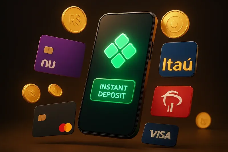 Métodos de pagamento de cassino online no Brasil com PIX, cartões e bancos em ambiente moderno